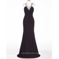 Grace Karin Floor Length Beads Formal Gown Black Bodycon Long Evening Dresses CL6157